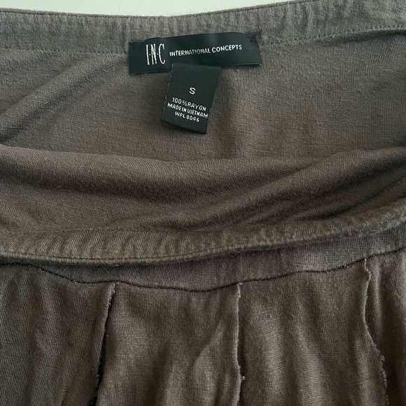 INC International Concepts Rag Detail A-line Mini Skirt - Picture 3 of 4